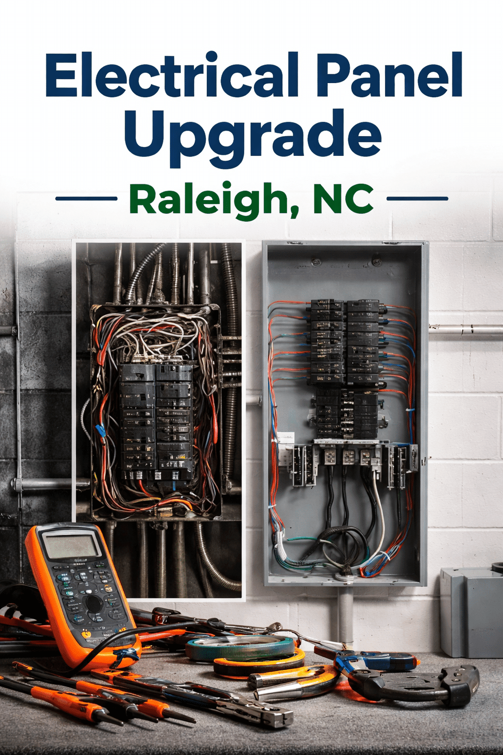 electrical panel upgrade Raleigh NC breaker panel installation